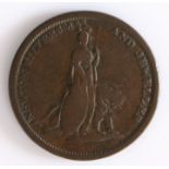 British Token, copper halfpenny, 1811, Norwich, NORWICH MDCCCXI, with city crest, the reverse