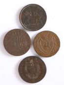 Tokens, to include St Helena Half Penny, Liverpool Half Penny, The Anglesey Miners Halfpenny 1789