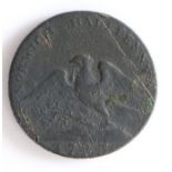 British Token, copper halfpenny, 1793, Norwich, SUCCESS TO THE CITY OF NORWICH, with city crest, the