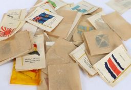 Collection of Kensitas cigarette silk flags (qty)