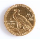 USA, Gold Five Dollars 1909