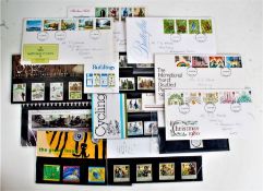 Stamps, GB FDC's  and some loose (qty)