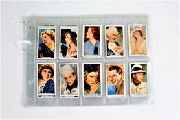 Cigarette cards, Gallaher Ltd. Portraits of Famous Stars, set of 48