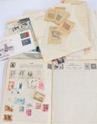 Stamps to include Stanley Gibbons Gay Venture album, loose pages, covers, envelopes etc. (qty)