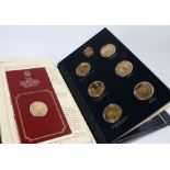 Set of 25 silver gilt Churchill Centenary Medals, Trustees Presentation Edition by John Pinches, set