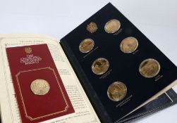 Set of 25 silver gilt Churchill Centenary Medals, Trustees Presentation Edition by John Pinches, set