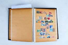 Stamps, British Empire, two albums, pages and box of packets (qty)