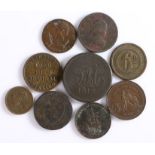 Tokens, to include James Bell & Co, Liverpool Half Penny, Michell & Co Manchester, T Ashbourn Lord