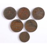 Australia Tokens, to include Australian Tea Mart Sydney Hanks and Lloyd, 1857, R. Parker