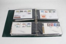 GB stamps, First Day covers, 1960s to 1990s, duplicated in ten albums