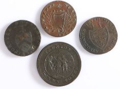 Tokens, to include North Wales Halfpenny, Cronebane Half Penny Associated Irish Miners Arms, Portsea