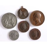 Medals, to include HRH Prince Albert President of the Royal Commission, Exhibitor, 1850,