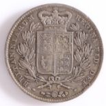 Victoria, 1844 Crown , Shield reverse