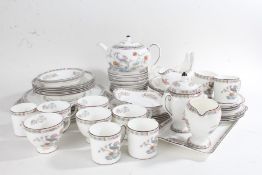 Collection of Wedgwood 'Kutani Crane' tea, coffee and dinner ware, comprising six soup bowls, two