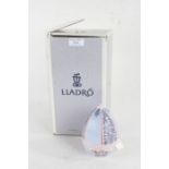 Lladro Spring Egg, with a flower basket (AF) to the interior, boxed, No. 06292