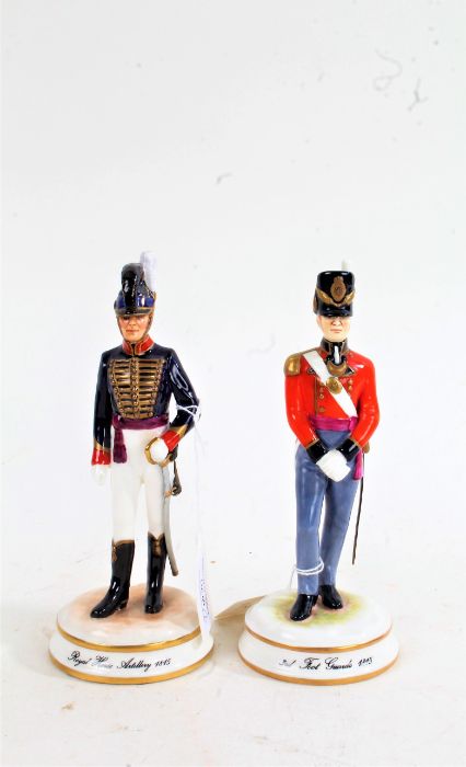 Michael Sutty, limited figure of 3rd Foot Guards 1815, number 73 of 250, 19cm high, and another of