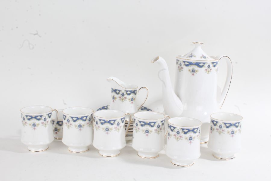 Paragon 'Boniston' coffee set, comprising coffee pot, six each cups and saucers, milk jug and