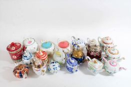 Eleven Franklin Mint Victoria & Albert Museum Collection teapots, with certificates, including