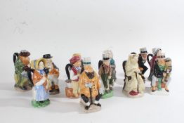 Set of twelve Franklin Mint Charles Dickens toby jugs, by Wood and Sons, sculpted by Peter Jackson