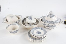 Quantity of Masons Ironstone 'Stratford' tea, coffee and dinnerware, to include tureens, teapot,