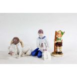 Royal Copenhagen, a porcelain figure with his dog, numbered 2334 PE, together with another Royal