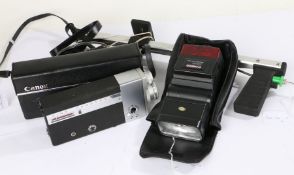 Canon Cine Canonet 8 camera, cased with instructions, Cobra 700AF flashgun, cased with instructions,