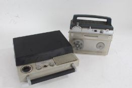 Binatone radio and phonograph, together with a Vogue tape recorder, a Phillips reel to reel