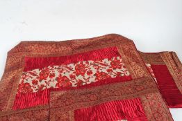 Four silk brocade cushion covers (4)