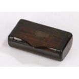 Royal George interest- an oak tobacco box, the hinged lid with plaque "ROYAL GEORGE SUNK 1782", with