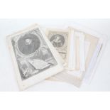 Collection of portrait engravings, 18th and 19th century, to include Sir Nicolas Bacon, Thomas