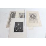 Collection of ten portrait engravings, 18th and 19th century, to include King Edward I, King Charles