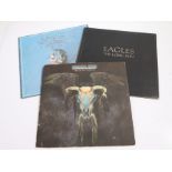 3 x Eagles LPs. One Of These Nights (7E 1039), embossed sleeve. Their Greatest Hits 9K53017). The