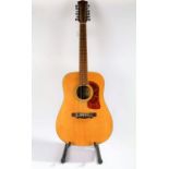 Academy AD-1200 Dreadnought acoustic guitar. Made in Korea.