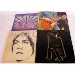 4 x Marc Bolan/T. Rex LPs. T. Rex (HIFLY 2). Electric Warrior (HI FLY6). Marc (HI FLD1), 2-LP set.