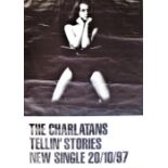 3 x Music Posters. The Charlatans Tellin' Stories promo poster, 101x152cm together with a Wham
