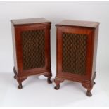 A pair of Chelmsford floor standing Loudspeakers by Van Der Molen Ltd, Romford. Serial no 2595.