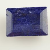 Großer geschliffener Saphir- blauer Saphir, rechteckig facettiert, ca. 429 ct,