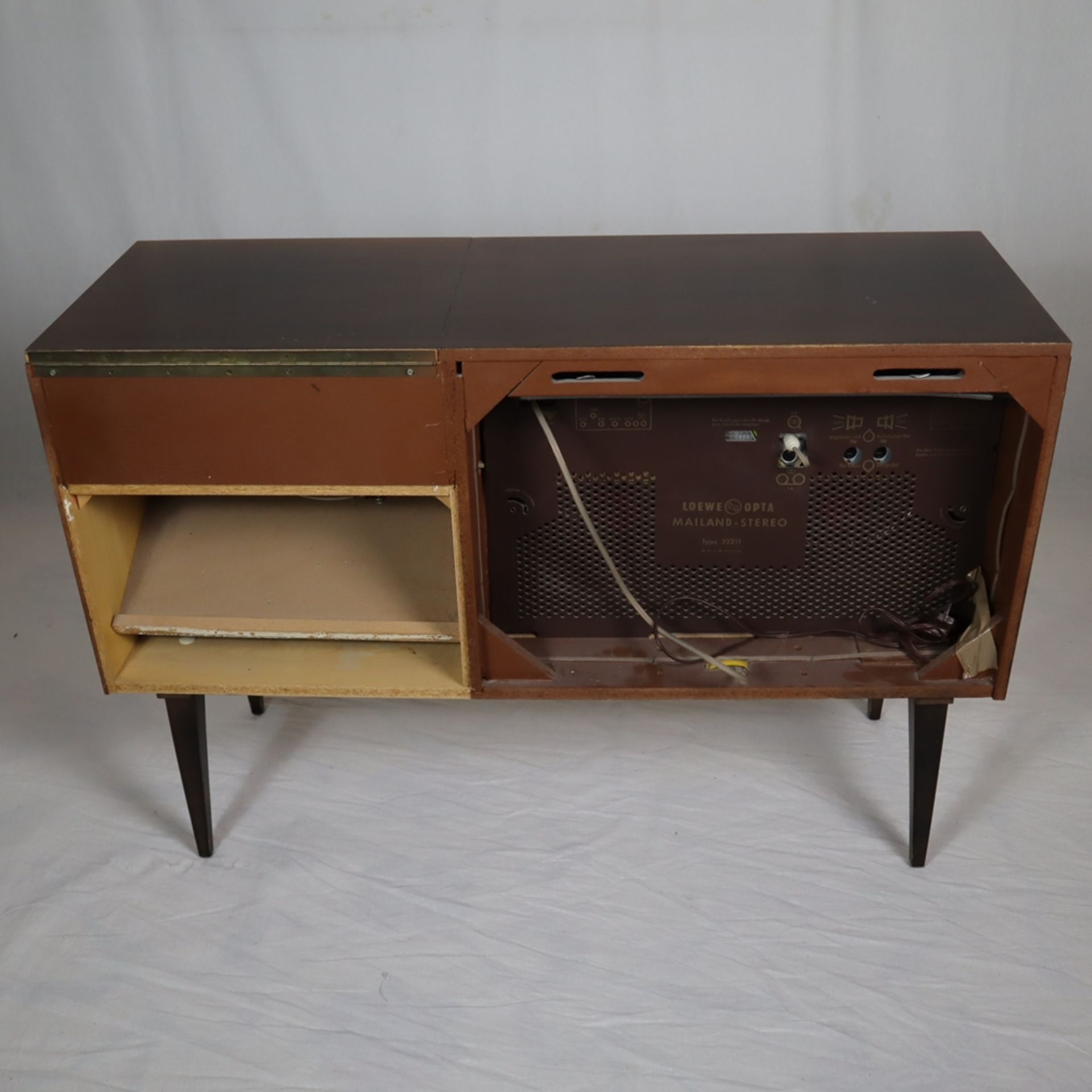 Loewe-Opta-Musikschrank "Mailand-Stereo" 32211 T/W - 1960er Jahre, rechteckiger - Bild 10 aus 14