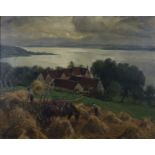 Hempfing, Wilhelm (1886 Schönau - 1948 Karlsruhe) - Ernte am Bodensee, Öl auf L