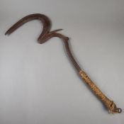 Sengese - Wurfmesser der Mafa/Matakam, Nigeria/Kamerun, Eisen mit umwickeltem G