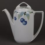 Kaffeekanne - Rosenthal, Classic Rose, Porzellan, Jugendstil-Form: "Donatello",