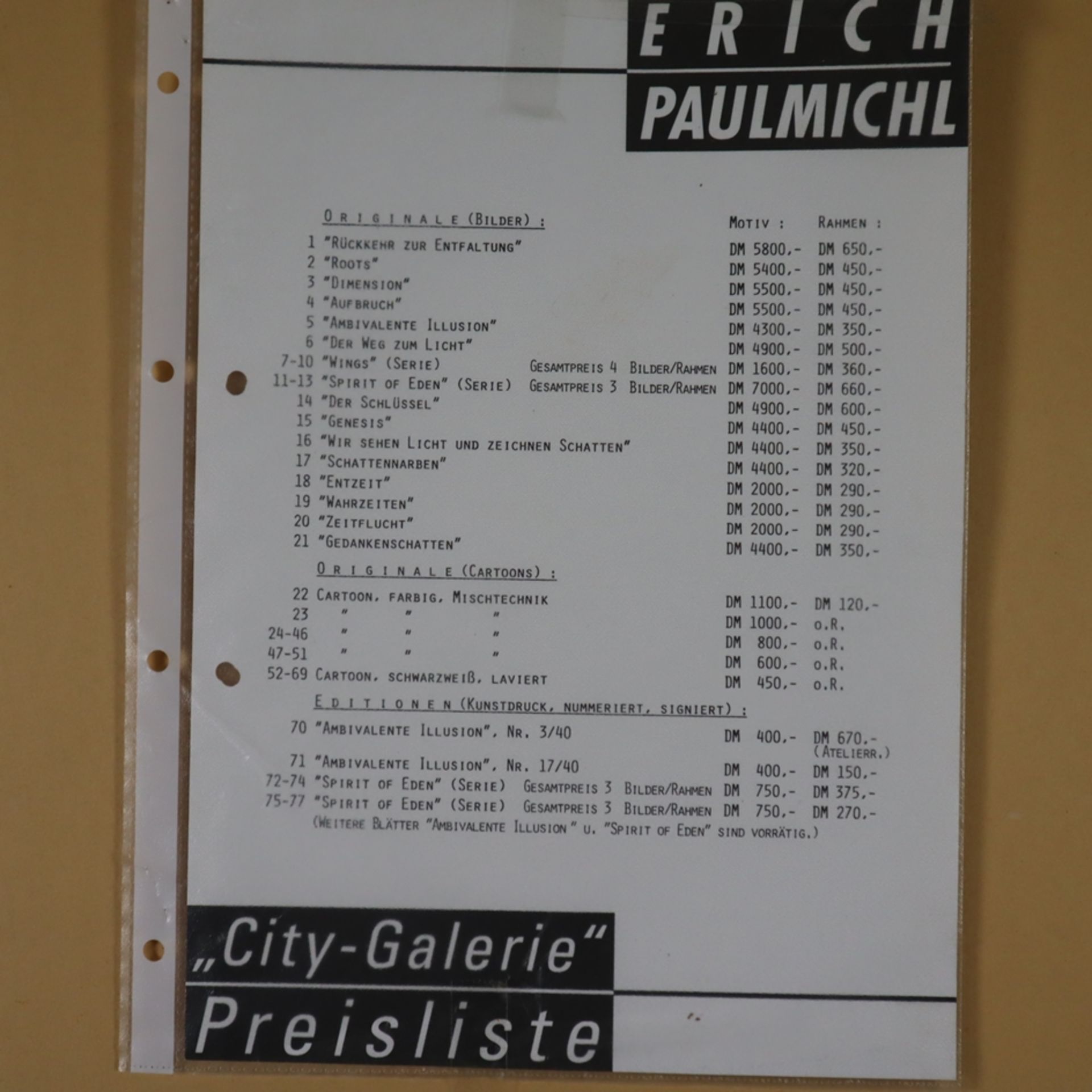 Paulmichl, Erich (1955 Crailsheim - 2012 Augsburg) - "Aufbruch", Aquarell auf P - Image 7 of 7