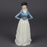 Elegante Damenfigur "Impatience 1800" - Goebel, Steingut, polychrom bemalt in P