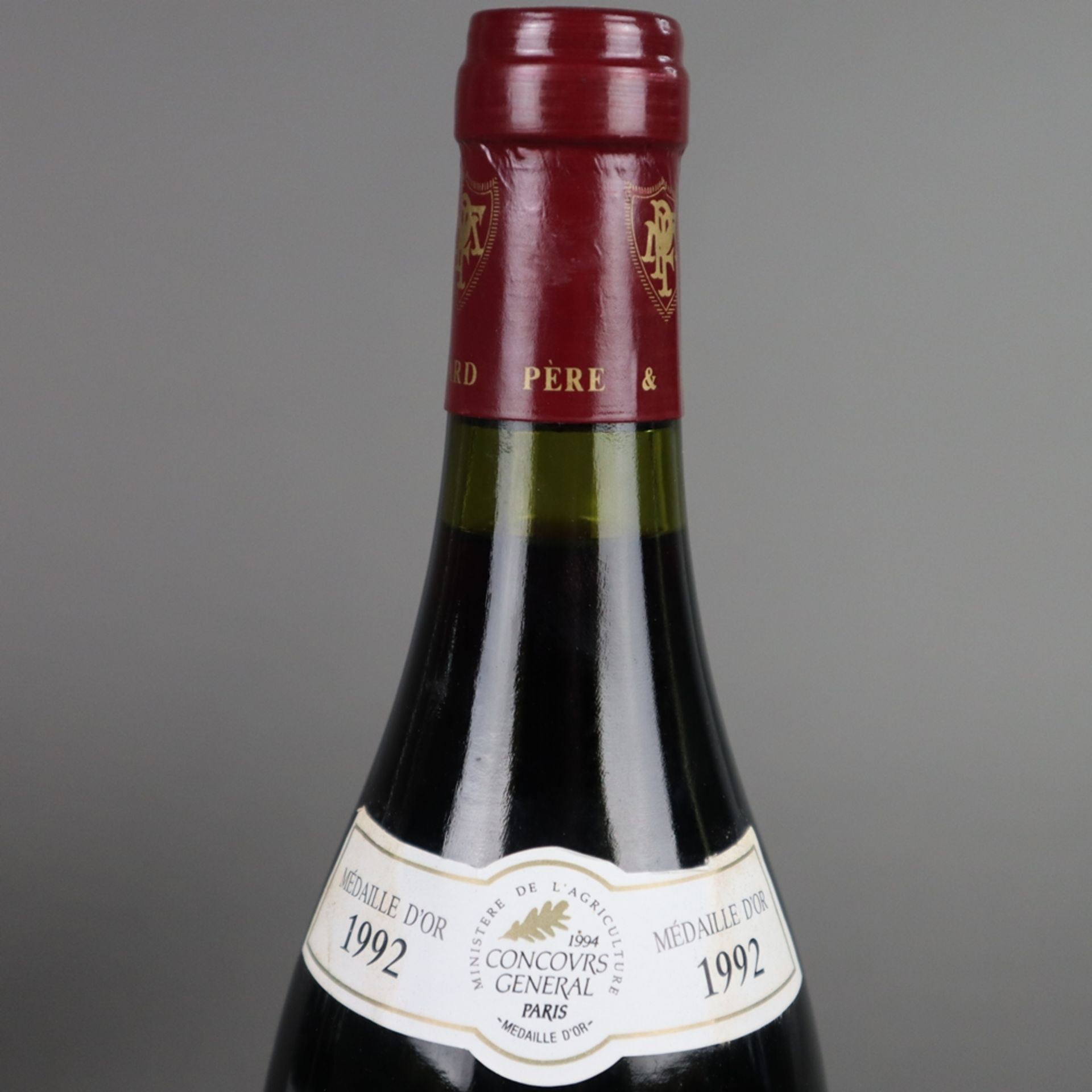 Weinkonvolut - 4 Flaschen: 2 x Ladoix "Les Chaillots" 1992, 2 x Chambolle-Musig - Bild 3 aus 5