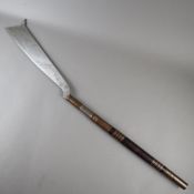 Panabas - langstieliges Schwert, Südostasien, Klinge mit eingravierten Zeichen,