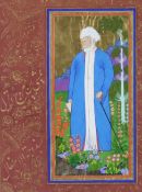 Großformatige osmanische Miniaturmalerei - Amal Orbek 19.Jh.- Pigmentfarben und