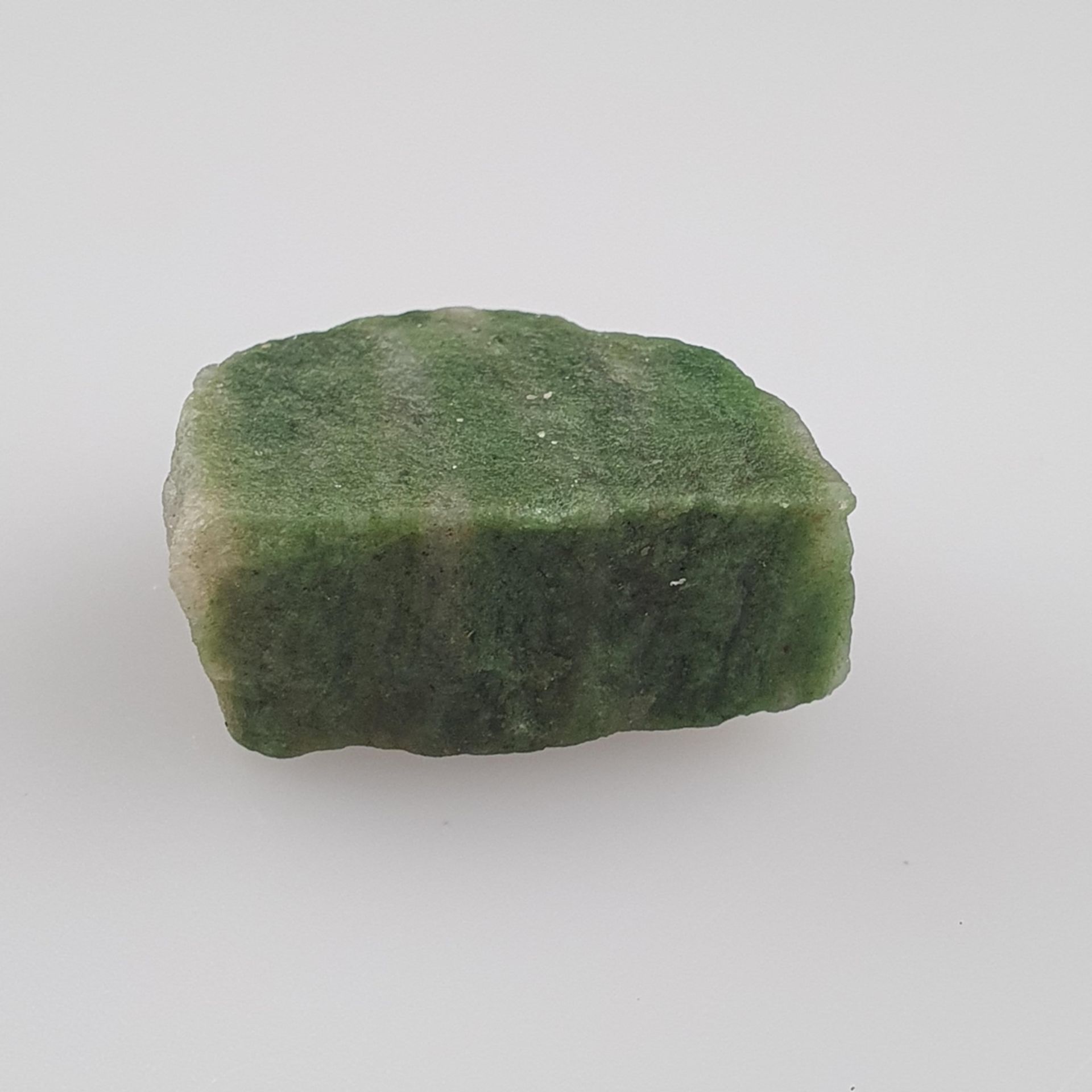 Grüner Aventurin - natürlicher Rohstein 189ct, Gewicht ca. 37,4g, Maße ca. 36 x - Bild 3 aus 4