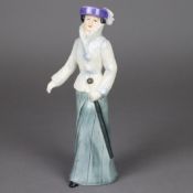 Elegante Damenfigur " Strolling on the Avenue 1904" - Goebel, Steingut, polychr