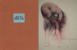 Bruni, Bruno (*1935 Gradara bei Pesaro) - Mappe "Sommer in Umbrien" mit 3 Origi