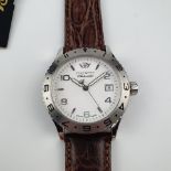 Herrenarmbanduhr Philip Watch - Automatic, Swiss made, Edelstahlgehäuse, weißes